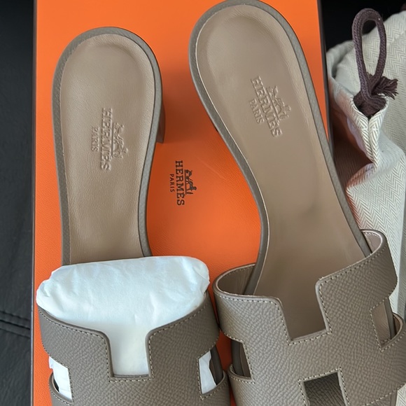 hermes oasis sandal etoupe 37 - Picture 3 of 4